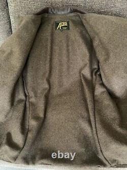 Aero Leather Premier Range Work Coat Brown Size 44