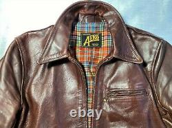 Aero Leathers Premier Range 1930s Highwayman Russet Horsehide Leather Jacket 44