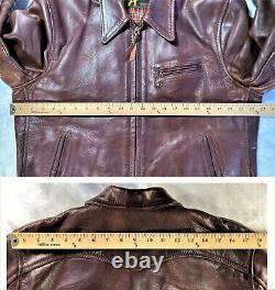 Aero Leathers Premier Range 1930s Highwayman Russet Horsehide Leather Jacket 44