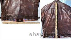 Aero Leathers Premier Range 1930s Highwayman Russet Horsehide Leather Jacket 44