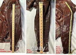 Aero Leathers Premier Range 1930s Highwayman Russet Horsehide Leather Jacket 44