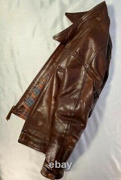 Aero Leathers Premier Range 1930s Highwayman Russet Horsehide Leather Jacket 44