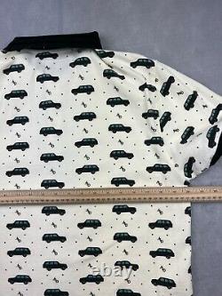 Aime Leon Dore Land / Range Rover Polo Shirt Mens Medium All Over Print Rare