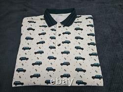 Aime Leon Dore Sport Utility Range Rover Cream Polo Men's SZ XL NEW FLAWS