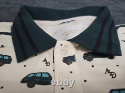 Aime Leon Dore Sport Utility Range Rover Cream Polo Men's SZ XL NEW FLAWS