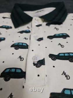 Aime Leon Dore Sport Utility Range Rover Cream Polo Men's SZ XL NEW FLAWS