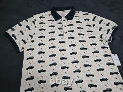 Aime Leon Dore Sport Utility Range Rover Cream Polo Men's SZ XL NEW FLAWS