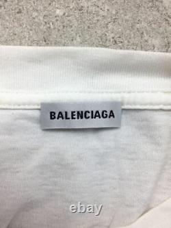 BALENCIAGA Range Logo XS Cotton WHT 518232 Fuzzy
