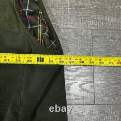 Barbour Dunmoor Gilet Olive Green Fleece Vest Northumberland Range Sz XXL