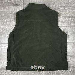 Barbour Dunmoor Gilet Olive Green Fleece Vest Northumberland Range Sz XXL