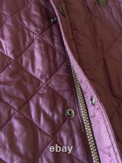 Barbour Men's Rare Burgundy Powell Quilted Regular Fit Range Rover Jacket XL