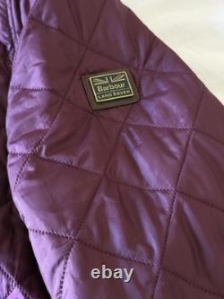 Barbour Men's Rare Burgundy Powell Quilted Regular Fit Range Rover Jacket XL