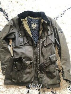 Belstaff trialmaster Jacket Pure Motorcycle Range Woodland Green S Fits Like A M