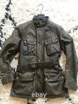 Belstaff trialmaster Jacket Pure Motorcycle Range Woodland Green S Fits Like A M