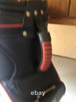 Ben Hogan Leather Emroided Golf Bag. Nice. Man Cave. Driving Range. 20x14x10