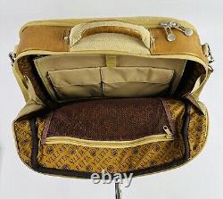 Beretta Briefcase Travel Range Shooting Tan Leather Carrying Case Shoulder Bag