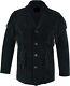 Black Western Cowboy Fringe Jacket Men Native American Suede Leather Jacket