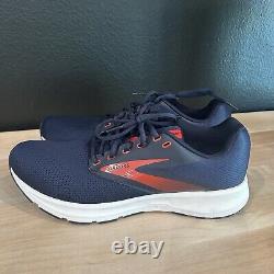 Brooks Range Men's 10.5 M Black Navy Red Sneaker Athletic Running Sports Shoes