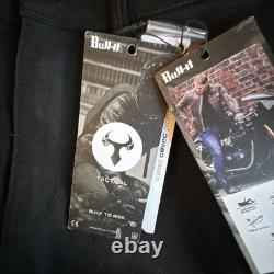 Bull-it Men's 32 Long Zero Black Skinny Motorcycle Jeans Tactical Range with Armor