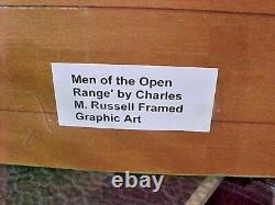 CHARLES M. RUSSELL' MEN OF THE OPEN RANGE' Colson COLSOCOLOR OLD REPRODUCTION