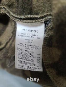 COLUMBIA Gallatin Range Heavy Wool Brown Camo Hooded Hunting Jacket Large B45