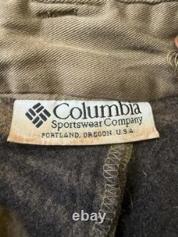 COLUMBIA Gallatin Range Monarch Pass Wool Blend Outfitter Camo Pants Men's 32