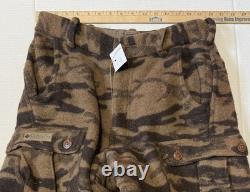 COLUMBIA Gallatin Range Monarch Pass Wool Blend Outfitter Camo Pants Men's 32