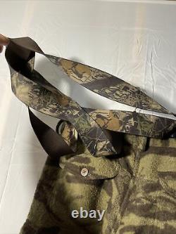 COLUMBIA WOOL PHG GALLATIN RANGE CAMO HUNTING PANTS With Suspenders 38x35 Heavy