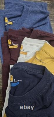 Carhartt Pocket Tee Lot 8 Men Small, Range From New To Barely Worn