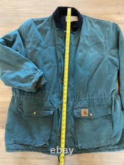 Carhartt Western Range Jacket Mens XL Lined Chore Coat Green CO8HTG USA Made VTG Carhartt Western Range Jacket Mens XL Lined Chore Coat Green CO8HTG USA Made VTG