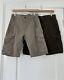 Carhartt Men Size 32 Cargo Work & Range Shorts Lot Of 2 Brown, Tan Rugged Logo