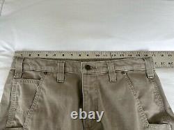 Carhartt men size 32 Cargo Work & Range shorts lot of 2 brown, Tan rugged logo