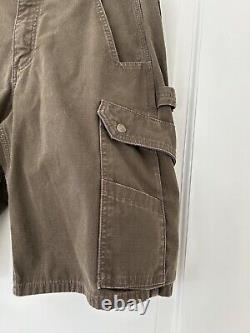 Carhartt men size 32 Cargo Work & Range shorts lot of 2 brown, Tan rugged logo