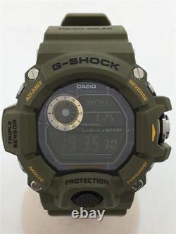 Casio / Solar Radio Range Man G-shock Gw-9400j-3jf Green #ebdf Verygood Wristwat