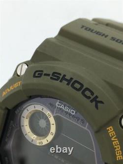 Casio / Solar Radio Range Man G-shock Gw-9400j-3jf Green #ebdf Verygood Wristwat