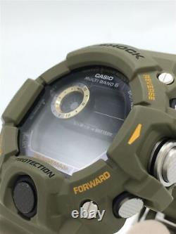 Casio / Solar Radio Range Man G-shock Gw-9400j-3jf Green #ebdf Verygood Wristwat