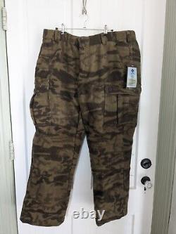 Columbia Camouflage Hunting Pants size 40 Gallatin Range Wool Blend Brown