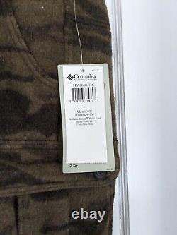 Columbia Camouflage Hunting Pants size 40 Gallatin Range Wool Blend Brown