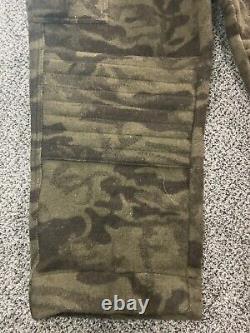 Columbia Gallatin Range Camo Hunting Bib Overalls Heavy Wool Blend Size 42 Large