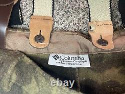 Columbia Gallatin Range Camo Hunting Bib Overalls Heavy Wool Blend Size 42 Large