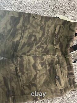 Columbia Gallatin Range Camo Hunting Bib Overalls Heavy Wool Blend Size 42 Large