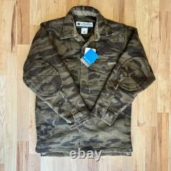 Columbia Gallatin Range Camo Wool Hunting Shirt Jacket Shacket Mens S NWT Read