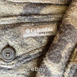 Columbia Gallatin Range Camo Wool Hunting Shirt Jacket Shacket Mens S NWT Read