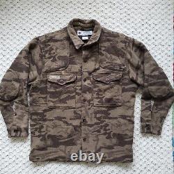 Columbia Gallatin Range Camouflage Camo Button Up Wool Hunting Jacket XL