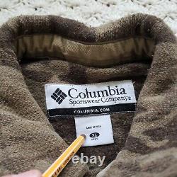Columbia Gallatin Range Camouflage Camo Button Up Wool Hunting Jacket XL