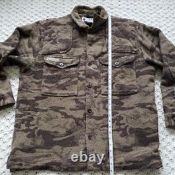 Columbia Gallatin Range Camouflage Camo Button Up Wool Hunting Jacket XL