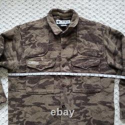 Columbia Gallatin Range Camouflage Camo Button Up Wool Hunting Jacket XL