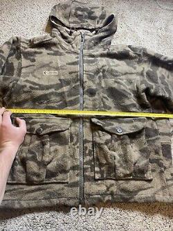 Columbia Gallatin Range Men's Wool Camo Hooded Hunting Jacket Size Large