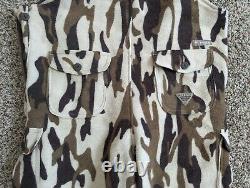 Columbia Gallatin Range Mens Large Brown Wool Camo Hunting Bib Overalls Pants