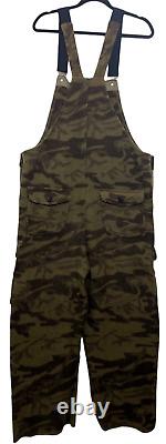 Columbia Gallatin Range Monarch Pass Bibs Mens M Camo Wool Hunting Outfitter